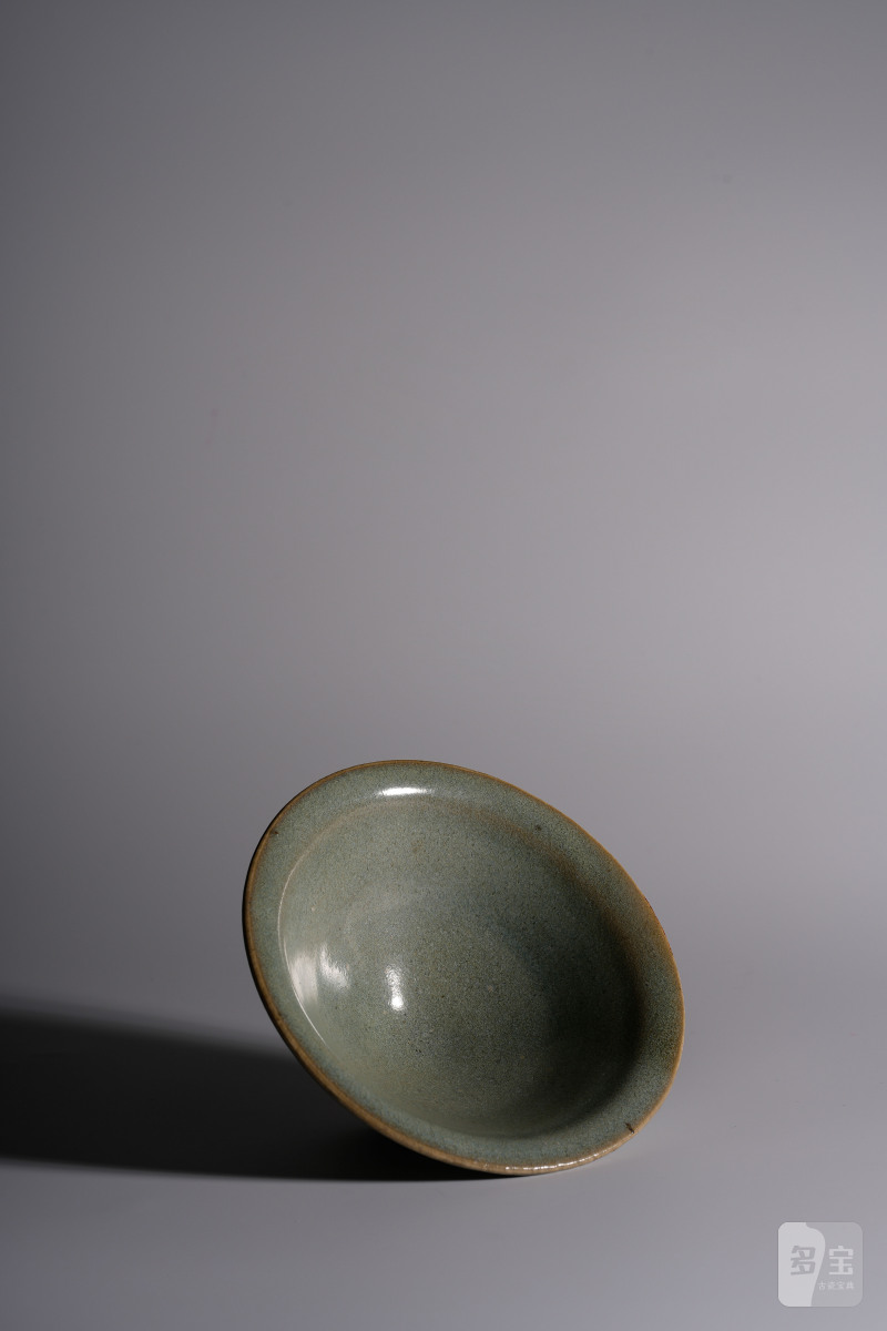 明 钧窑天蓝釉斗笠茶盏 - 图5